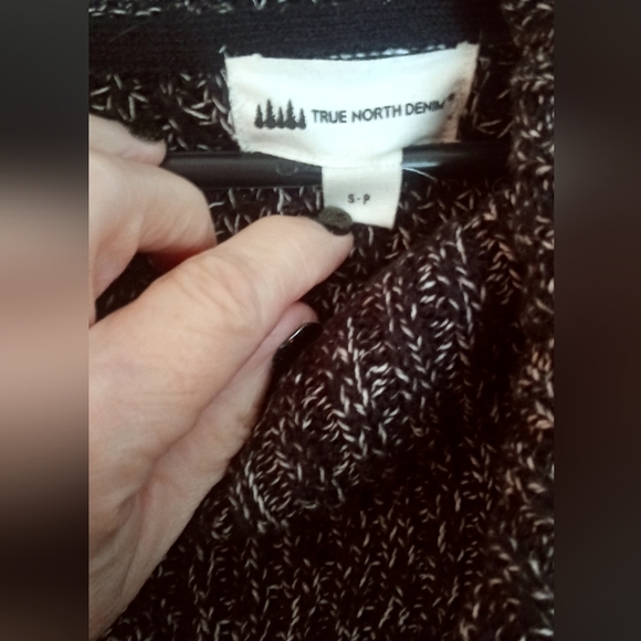 NWT True North Denim Sweater/Cape O/S - Picture 3 of 9